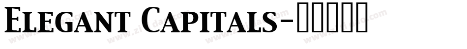 Elegant Capitals字体转换